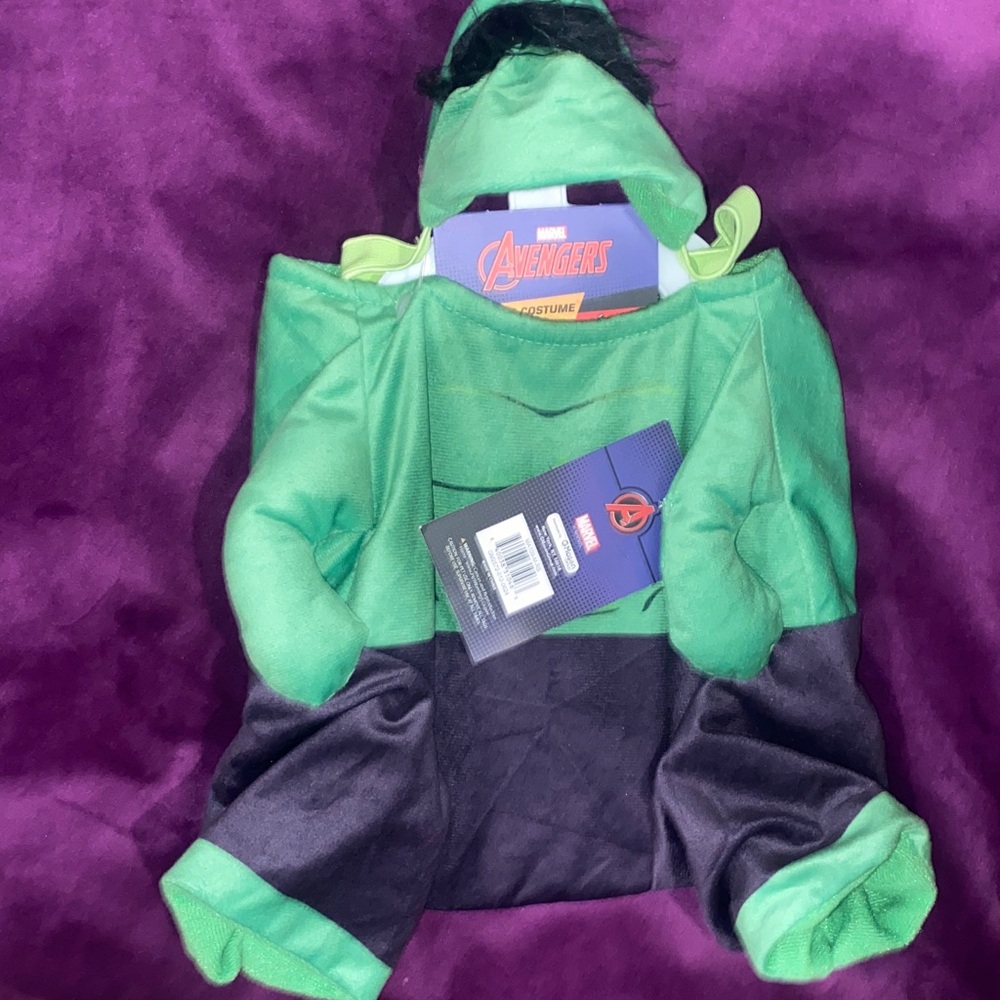 Marvel Green and Black Superhero puppy Costume - Picture 5 of 7